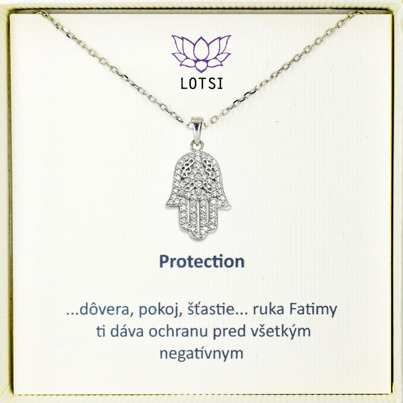 Strieborná retiazka Protection