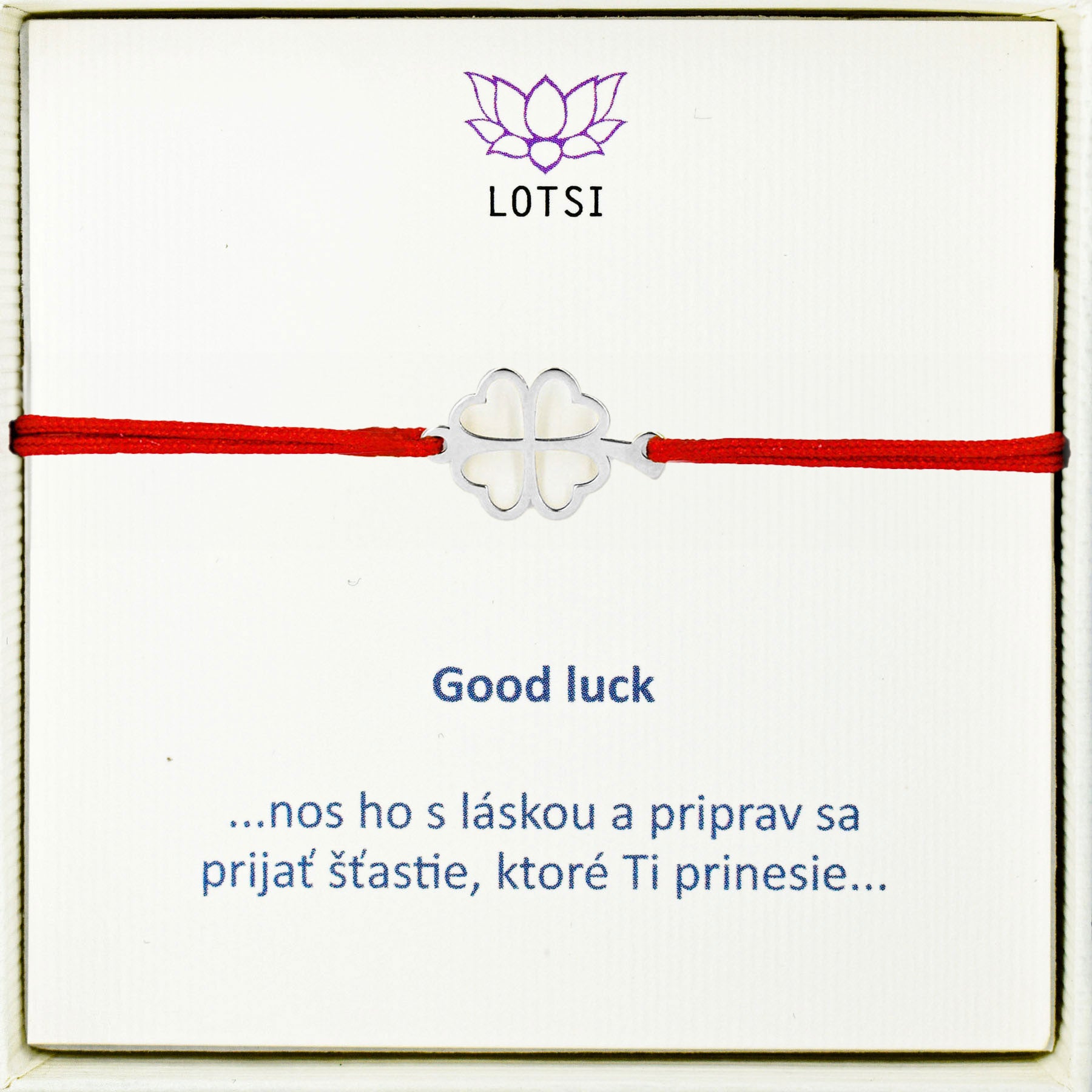 Good luck gold bracelet