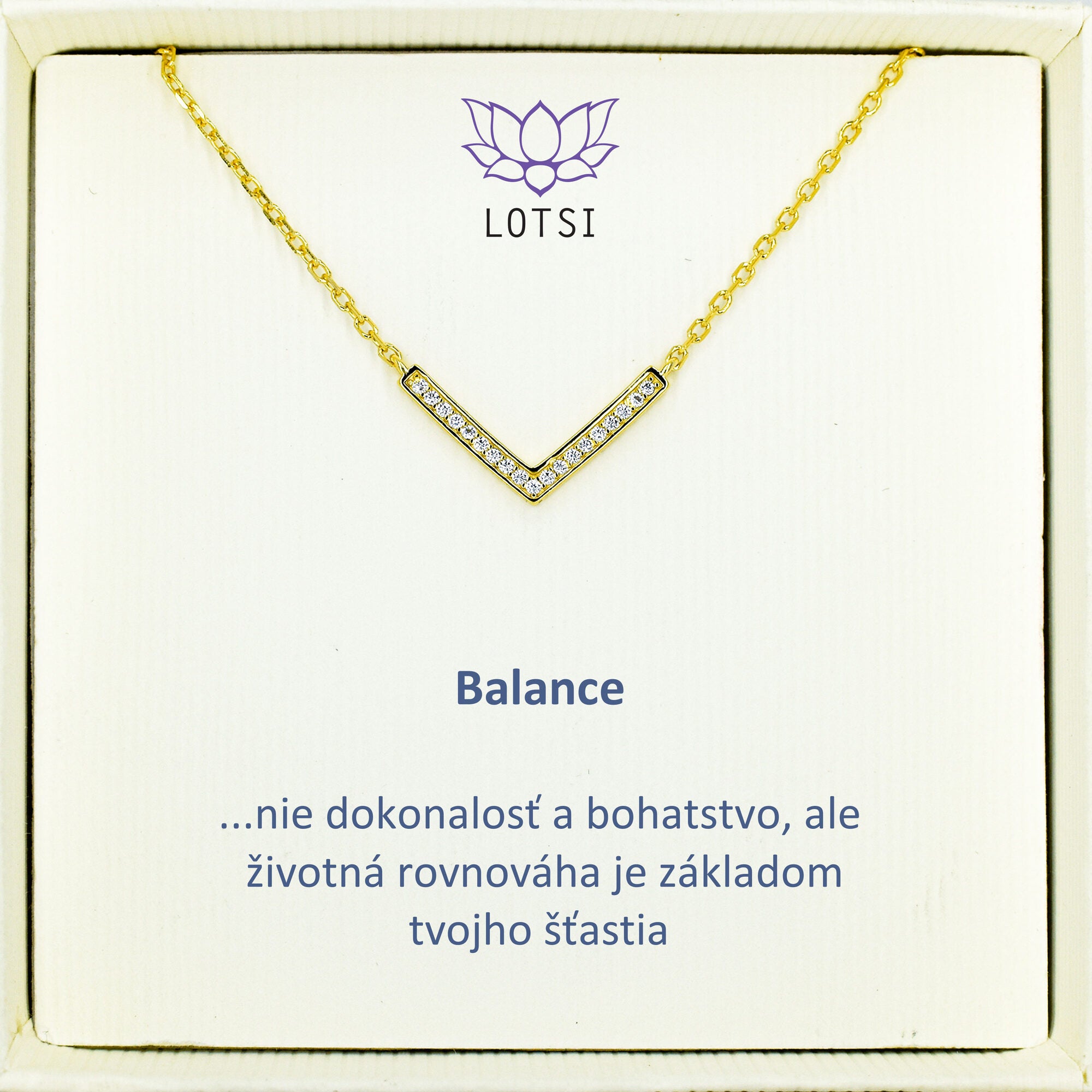 Strieborná retiazka Balance