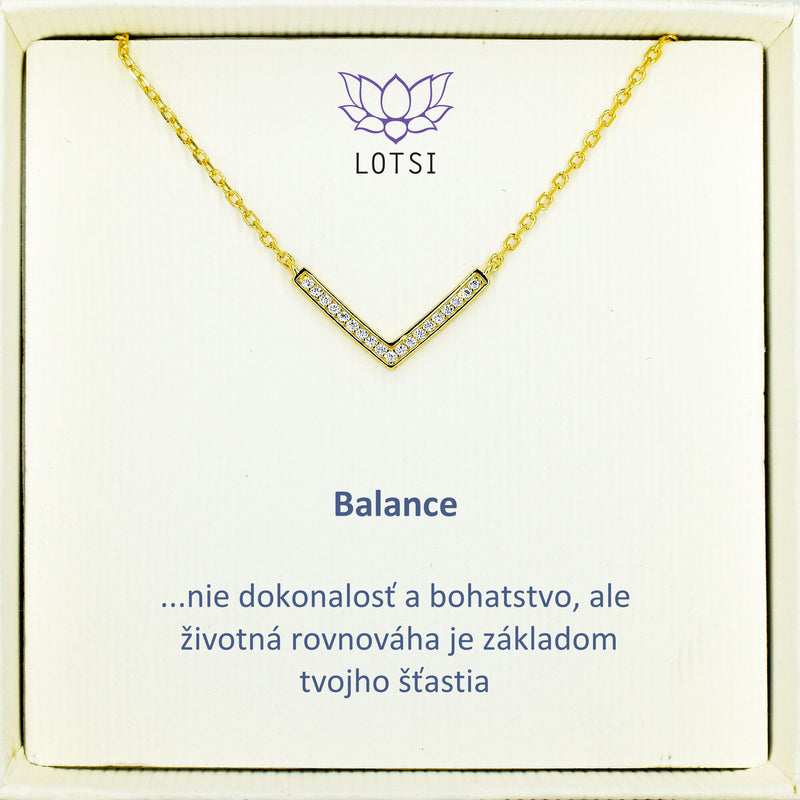 Strieborná retiazka Balance
