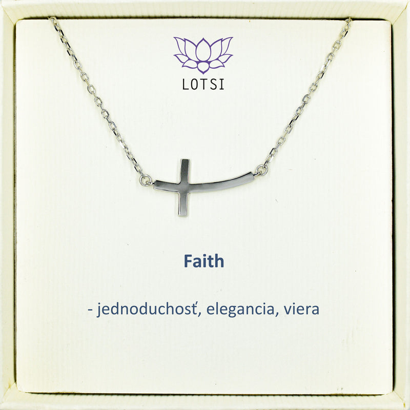 Strieborná retiazka Faith
