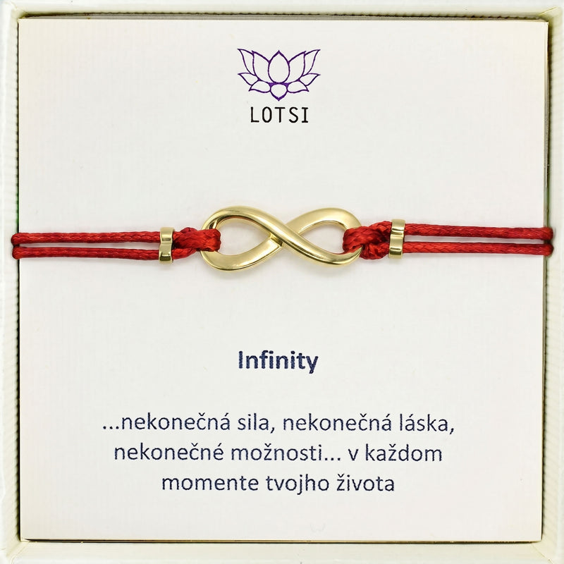 Strieborný náramok Infinity