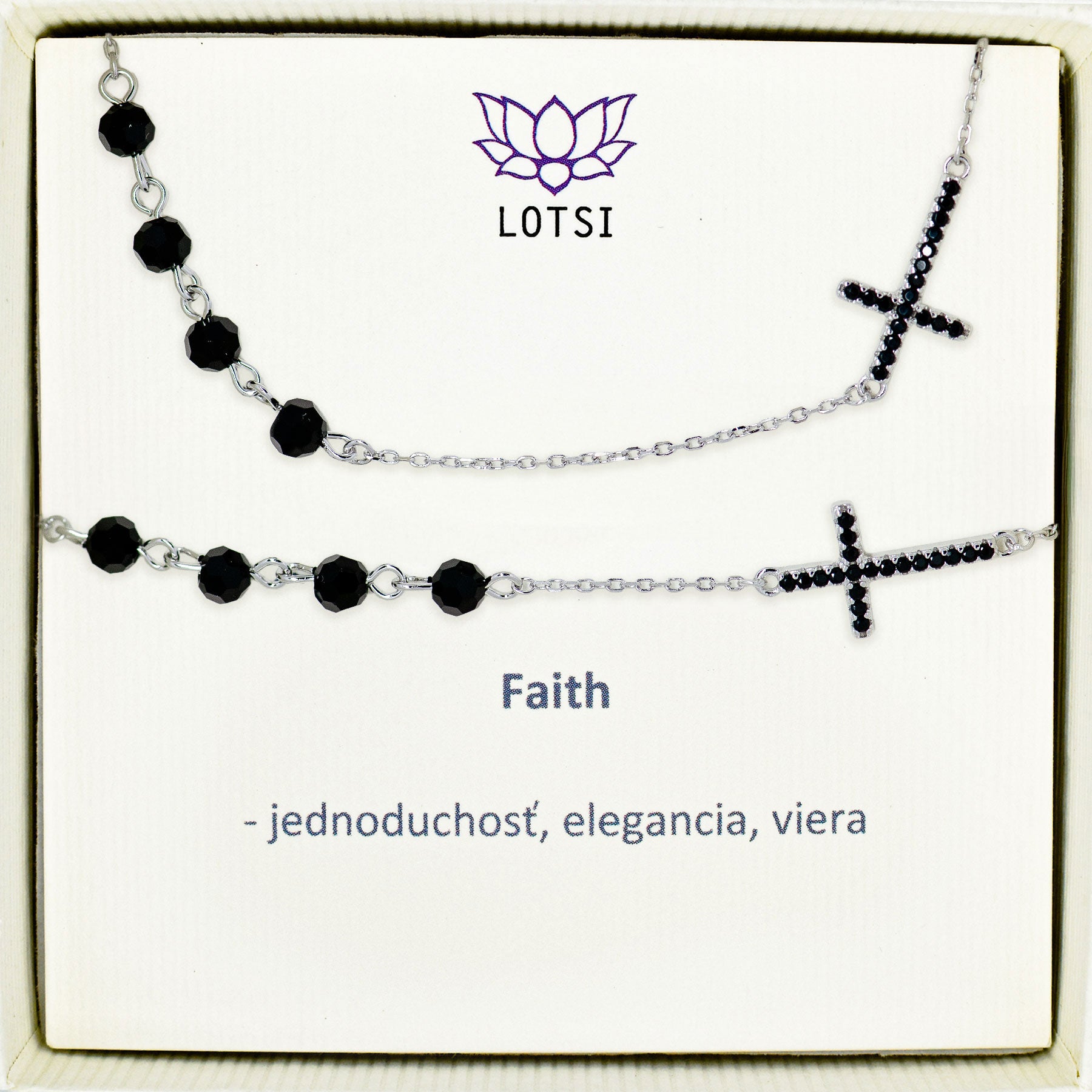 Strieborný set Faith