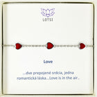 Silberarmband Love