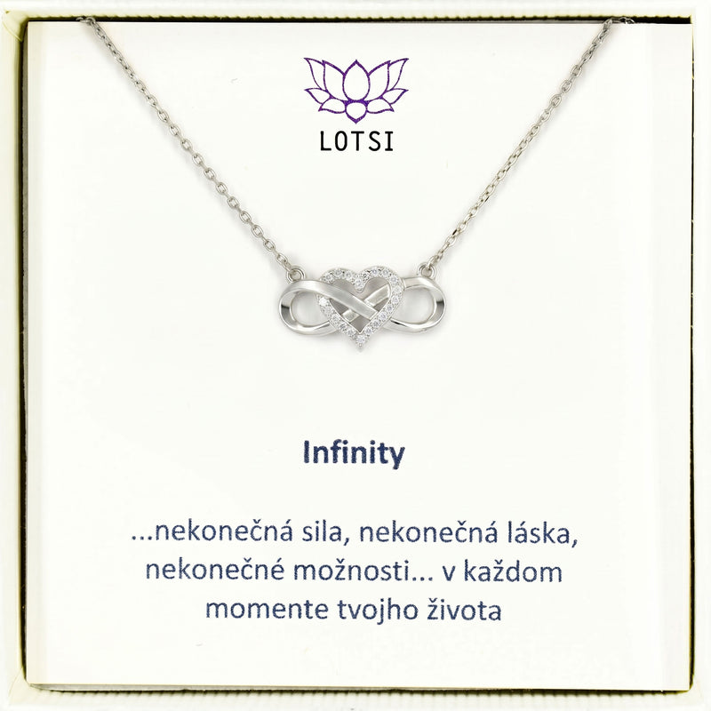 Strieborná retiazka Infinity