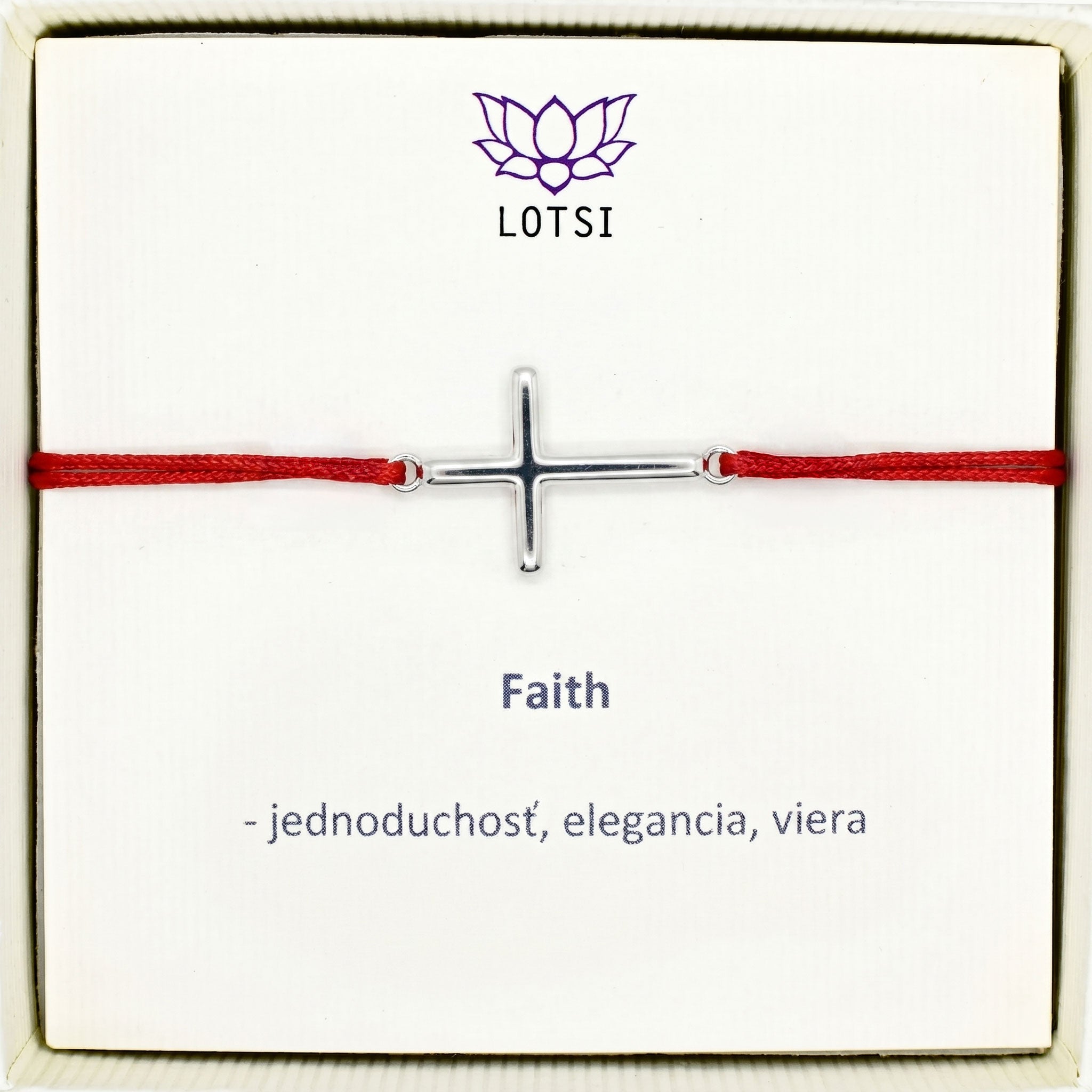 Silberarmband Faith