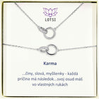 Strieborný set Karma