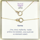 Strieborný set Karma