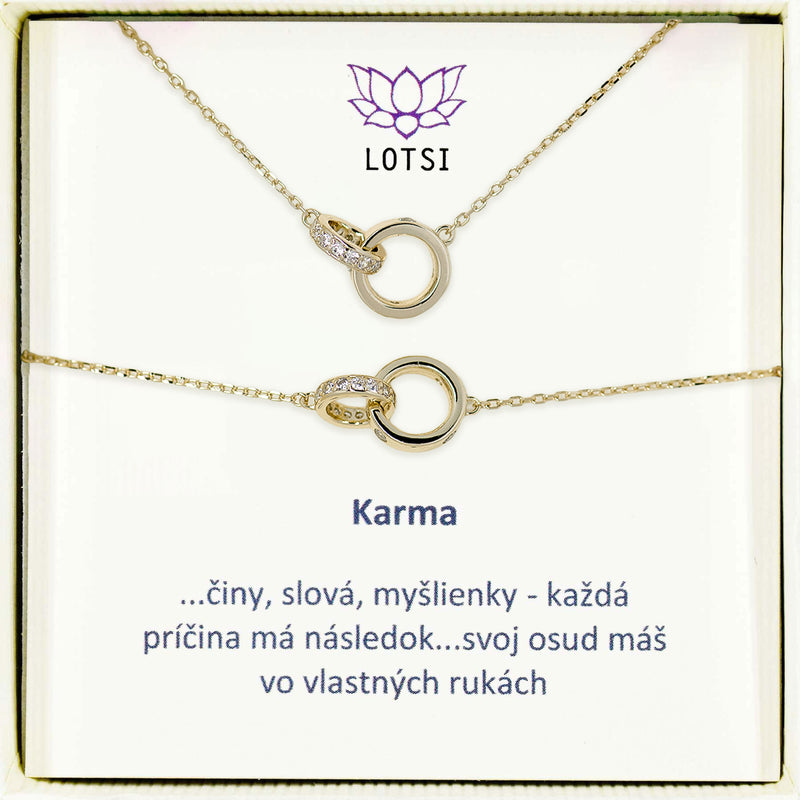 Strieborný set Karma