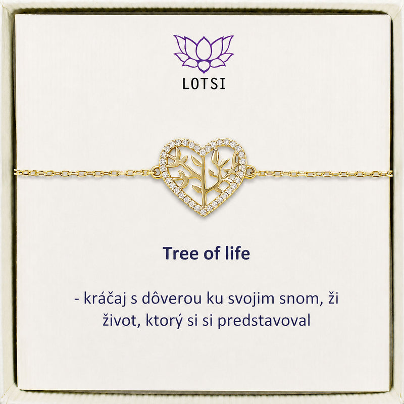 Strieborný náramok Tree of life