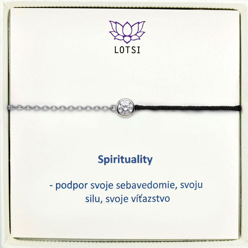 Strieborný náramok Spirituality