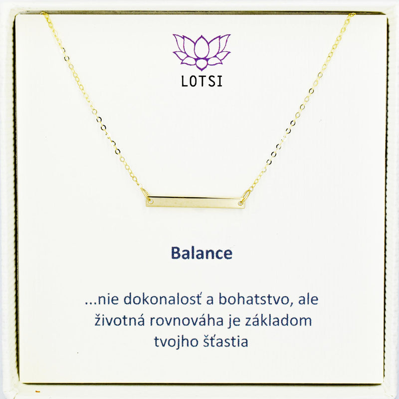 Zlatá retiazka Balance