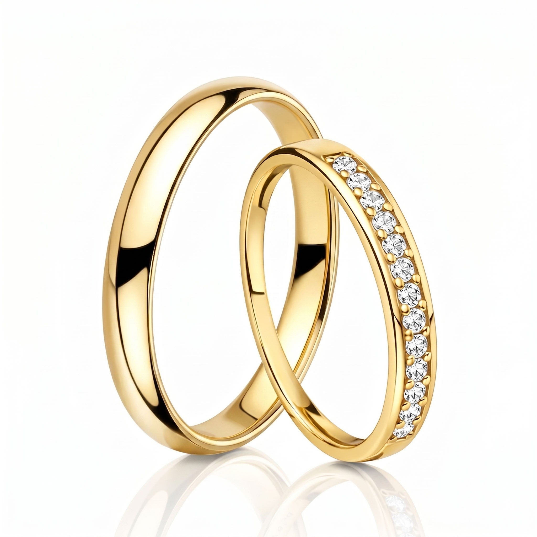 Goldene Eheringe – Paar