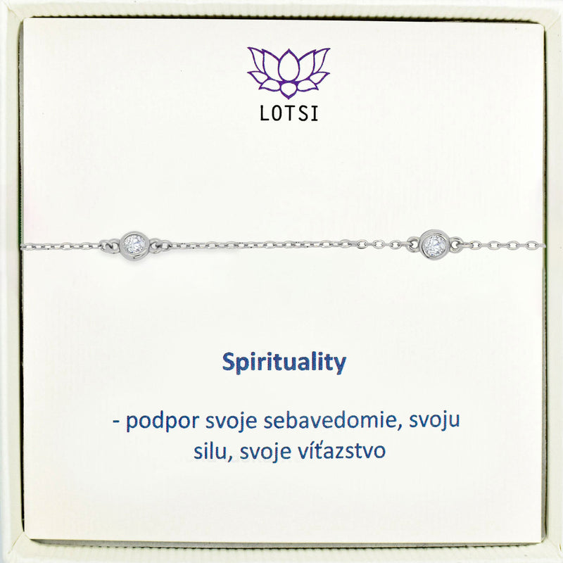 Silbernes Fußkettchen Spirituality