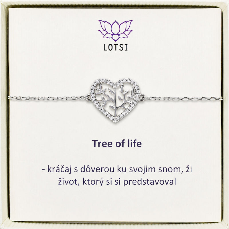 Strieborný náramok Tree of life