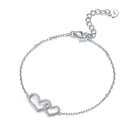 Strieborný náramok Love