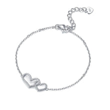 Strieborný náramok Love