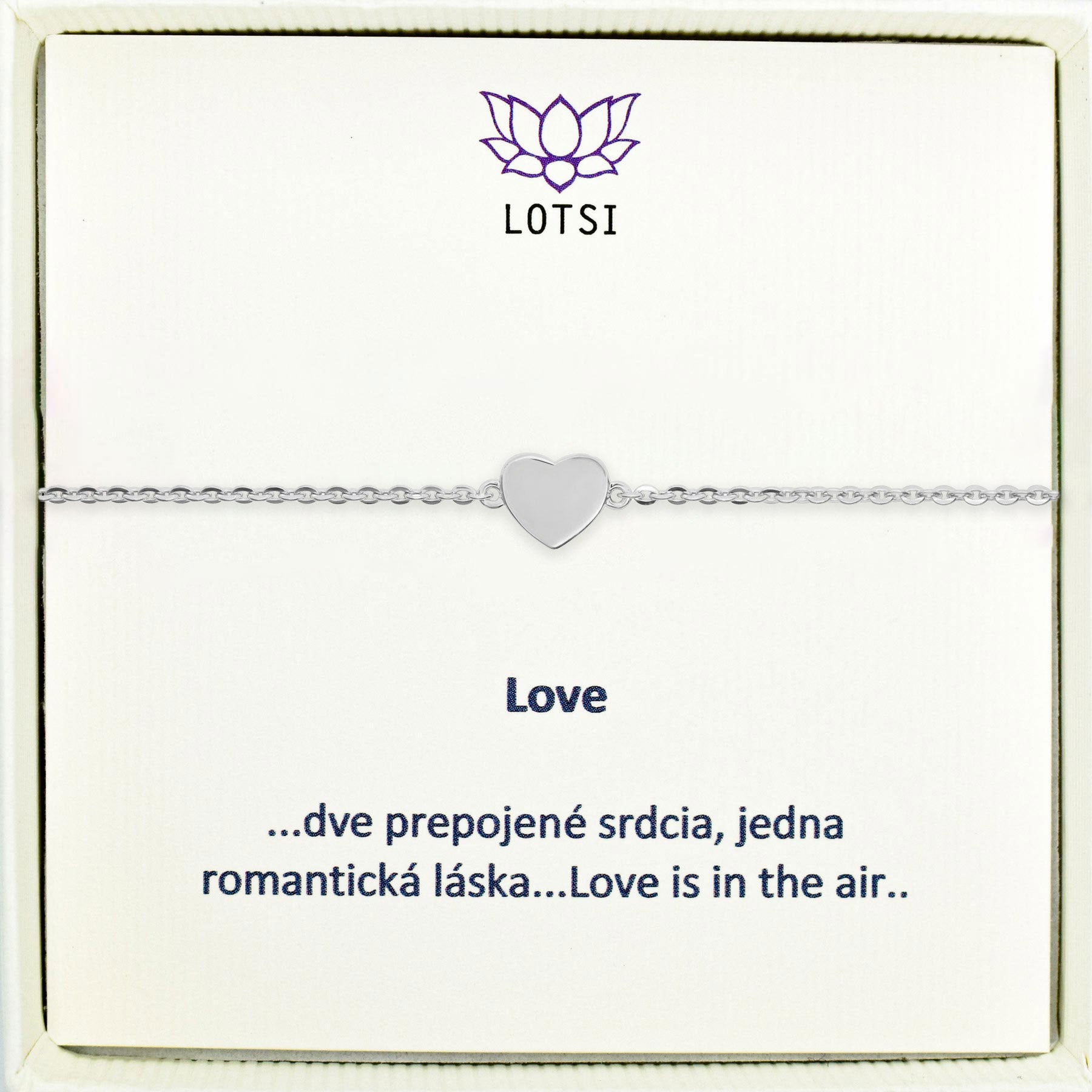 Silbernes Fußkettchen Love