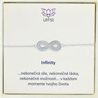 Strieborný náramok Infinity