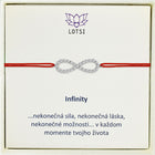 Strieborný náramok Infinity