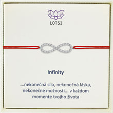 Strieborný náramok Infinity