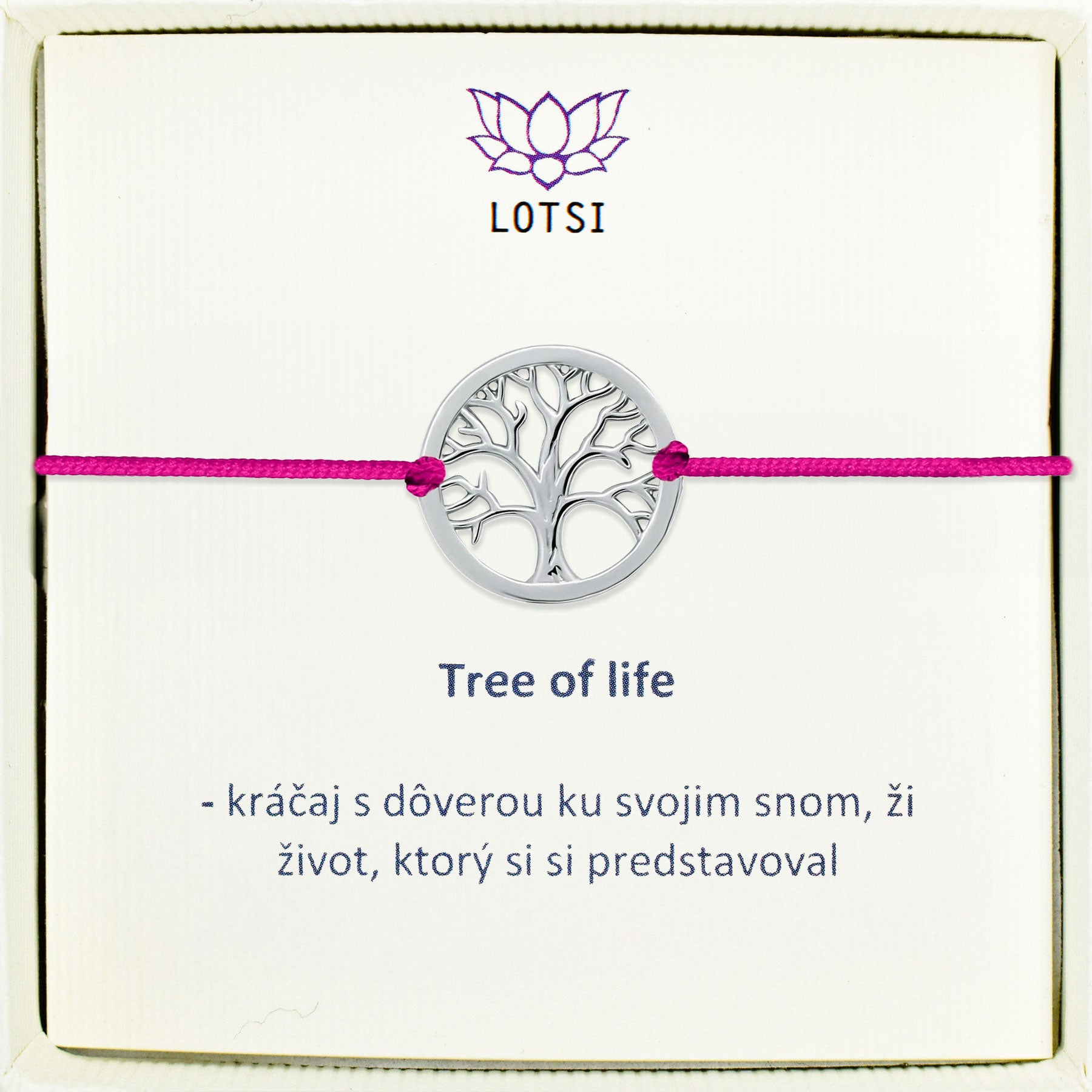 Strieborný náramok Tree of life