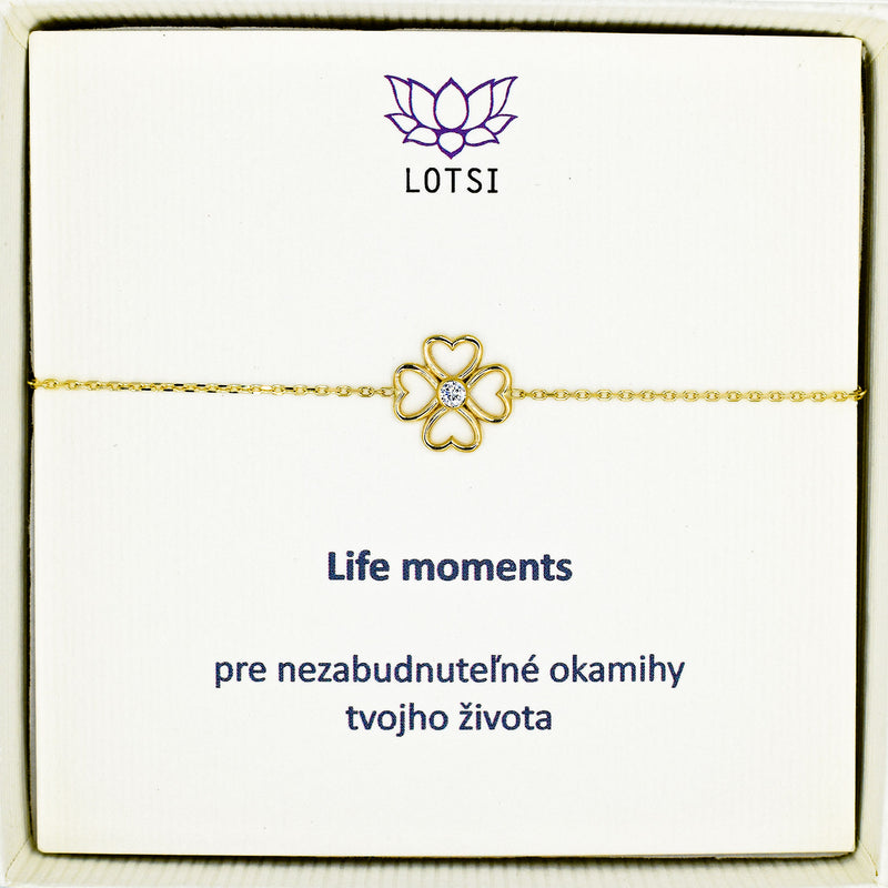 Zlatý náramok Life moments