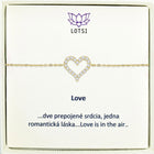 Silberarmband Love