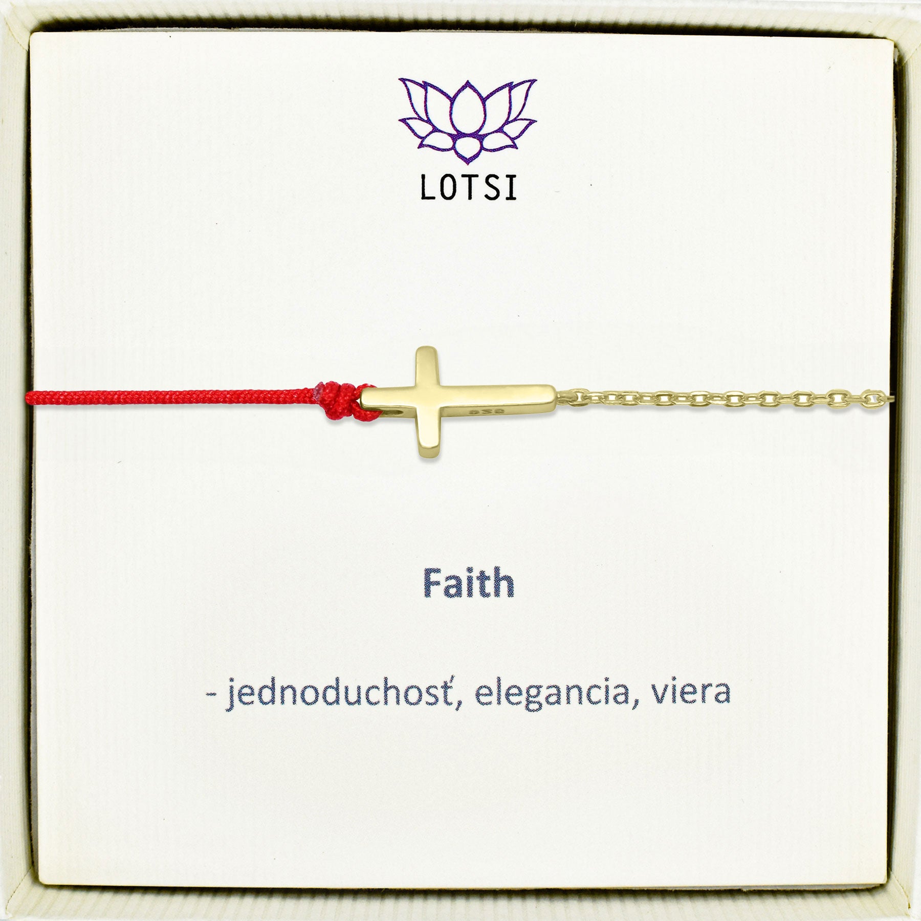 Strieborný náramok Faith