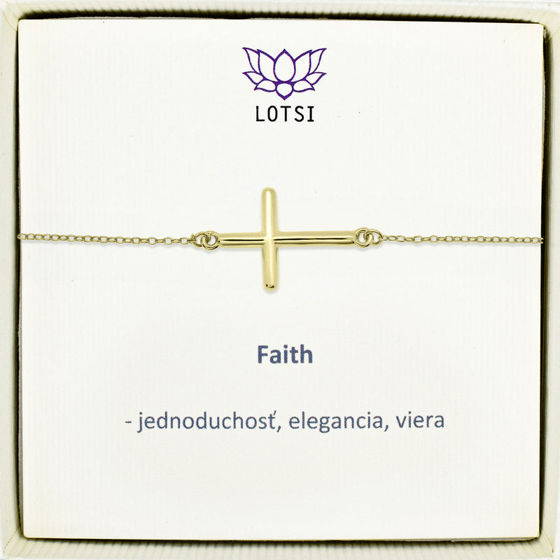Strieborný náramok Faith