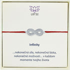 Strieborný náramok Infinity