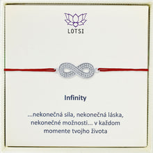 Strieborný náramok Infinity