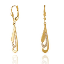 zlate damske visiace nausnice