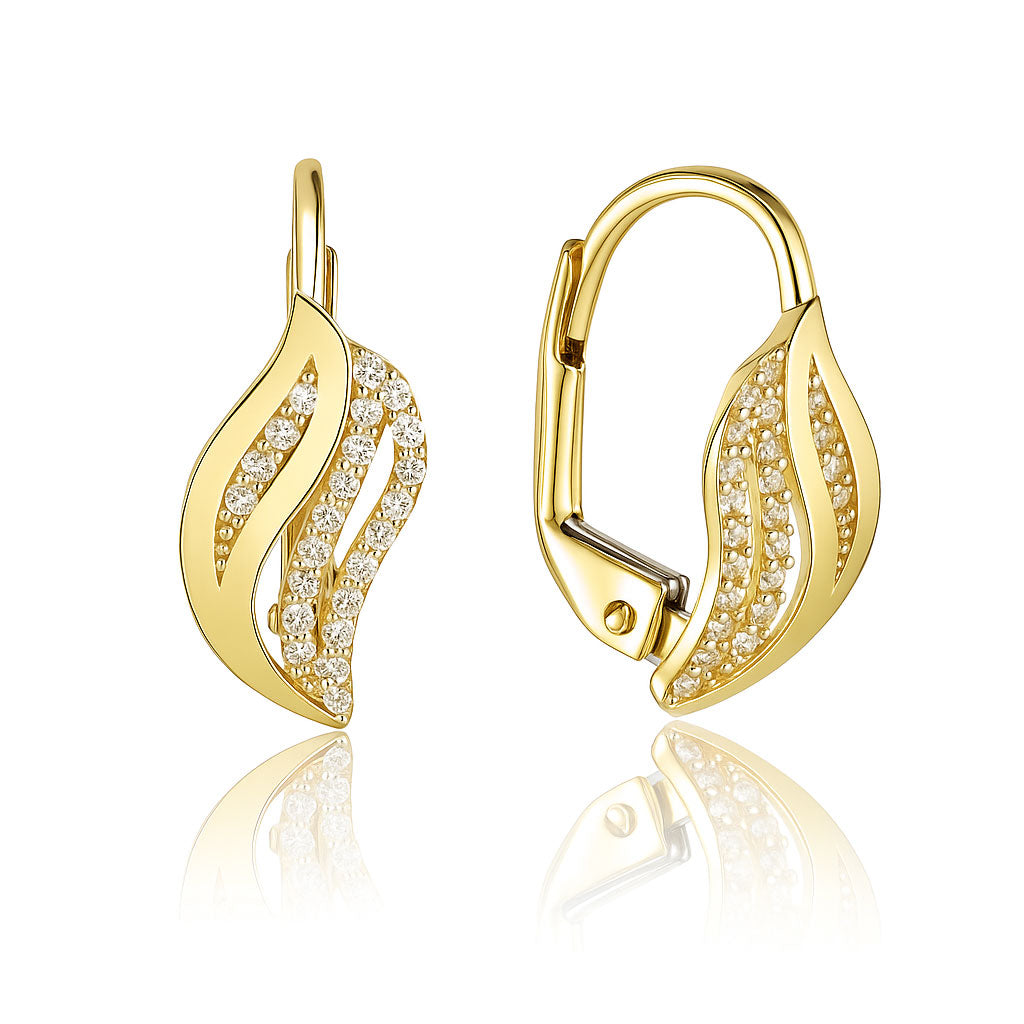 zlate nausnice pre damy