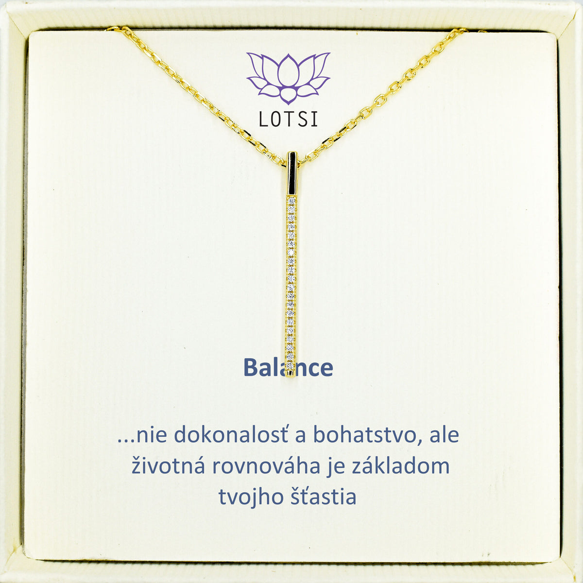 Strieborná retiazka Balance