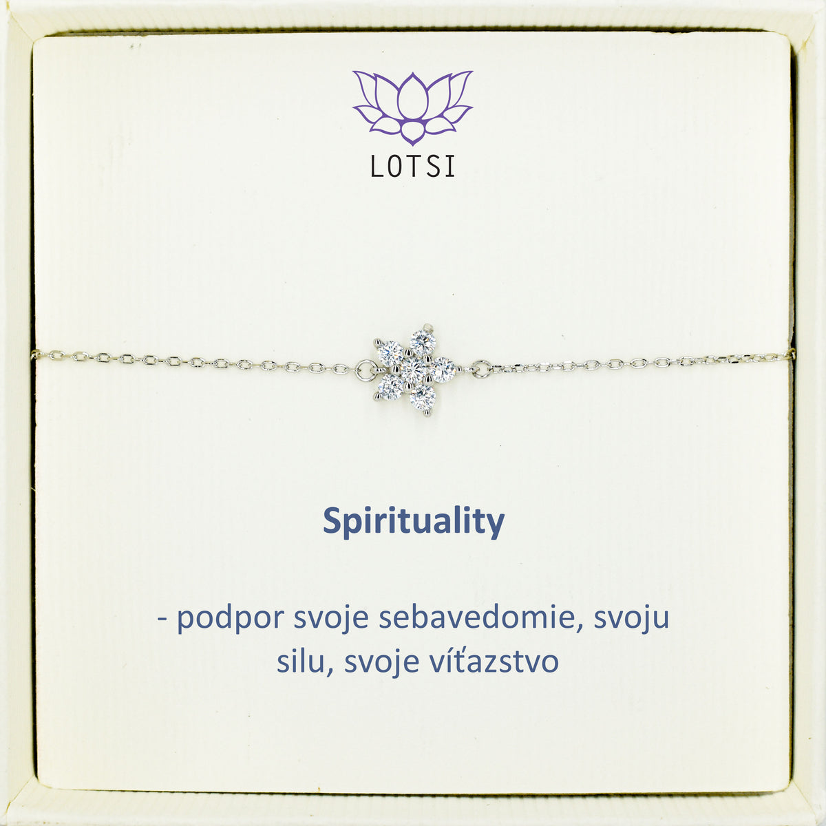 Strieborný náramok Spirituality
