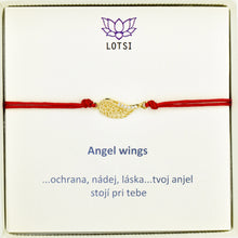 Zlatý náramok Angel wings