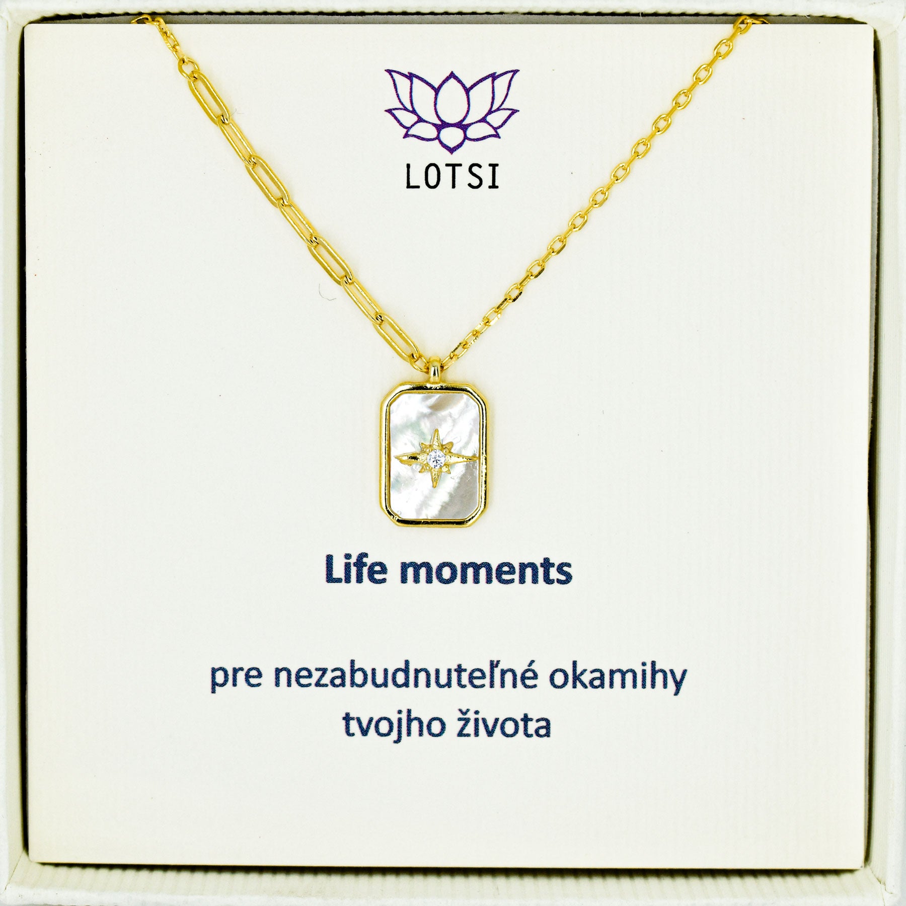 Strieborná retiazka Life moments