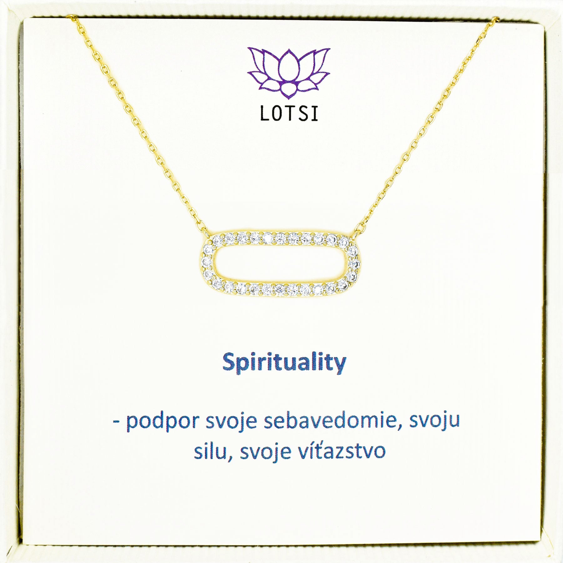 Strieborná retiazka Spirituality