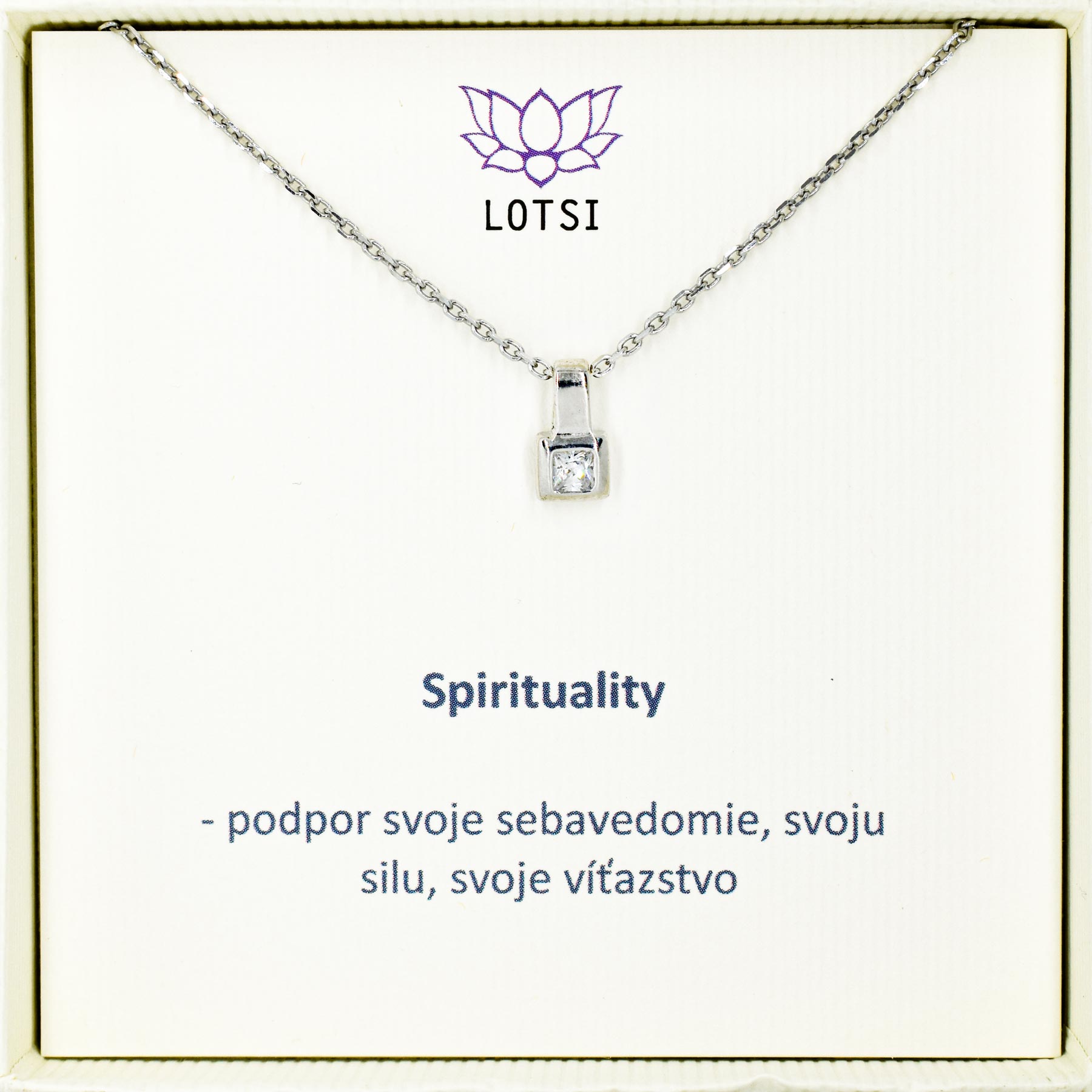 Strieborná retiazka Spirituality