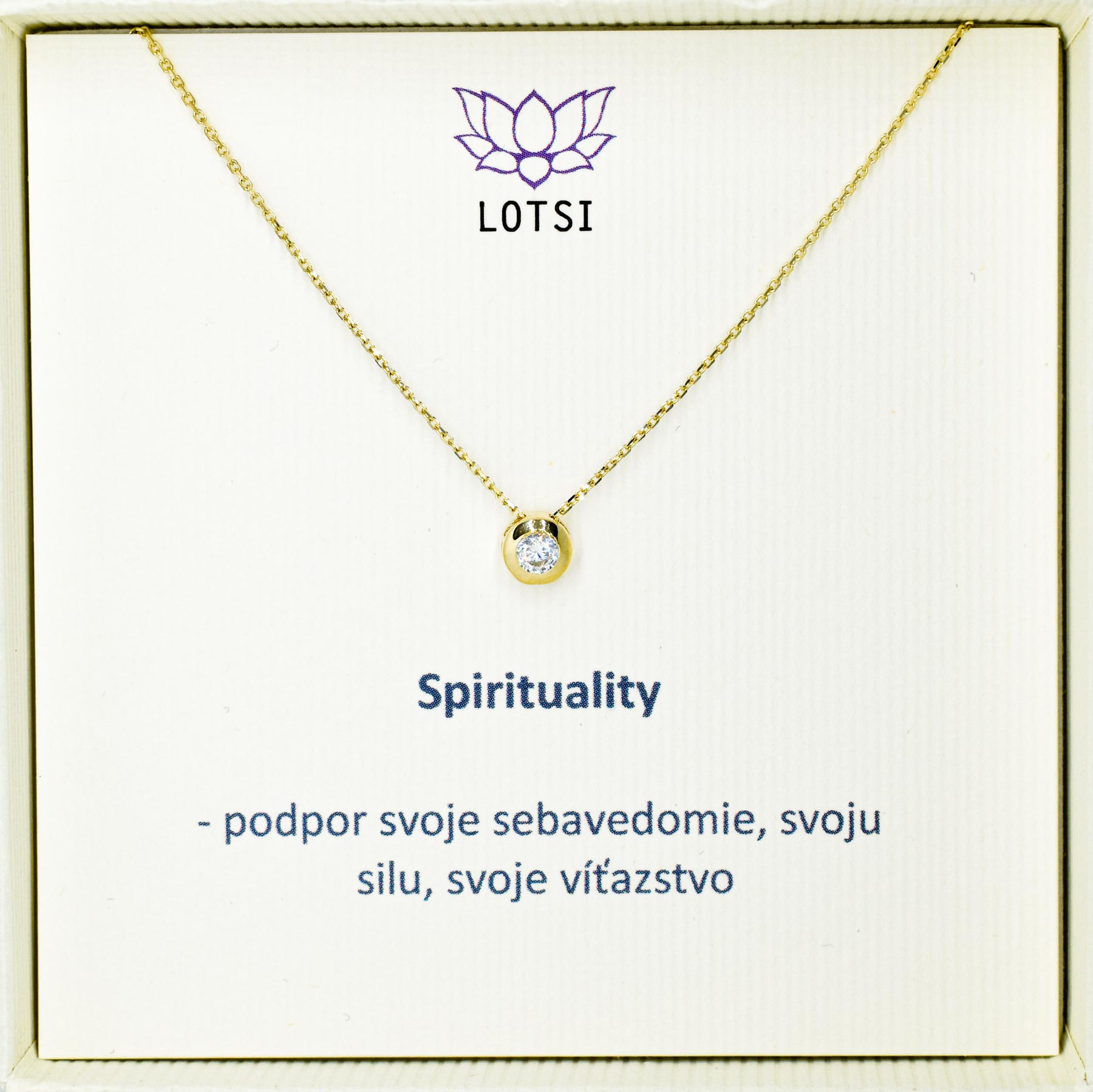 Zlatá retiazka Spirituality gold