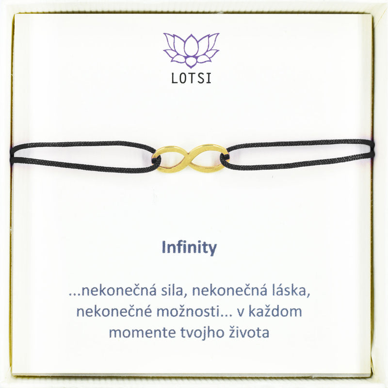 Zlatý náramok Infinity gold