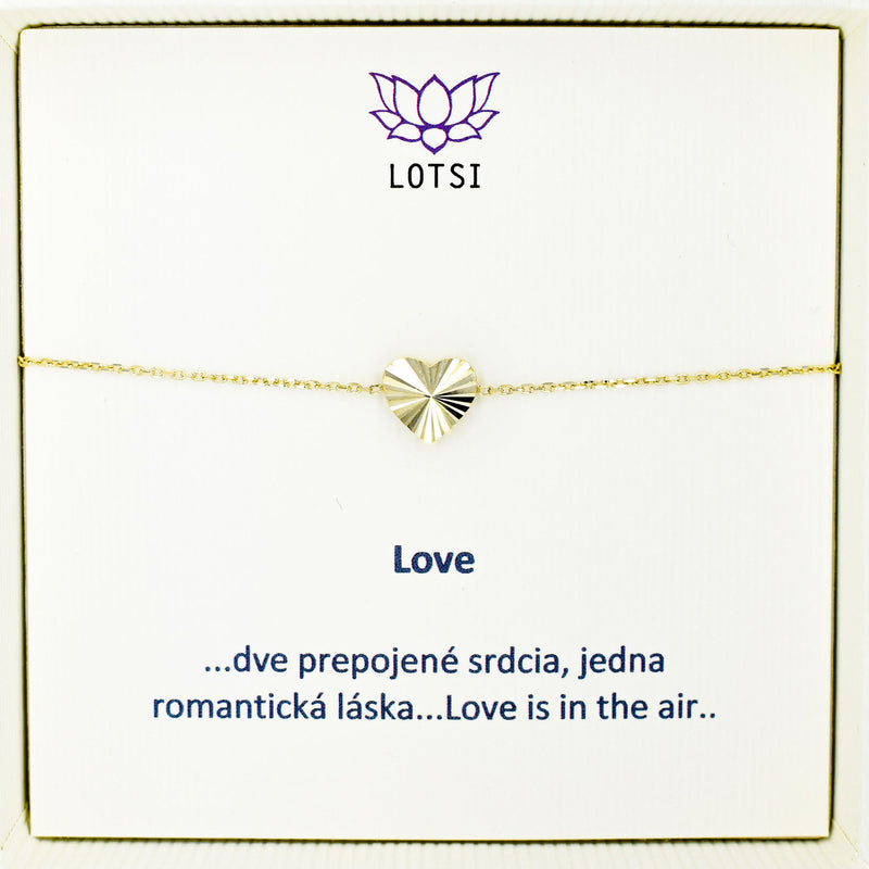 Zlatý náramok Love
