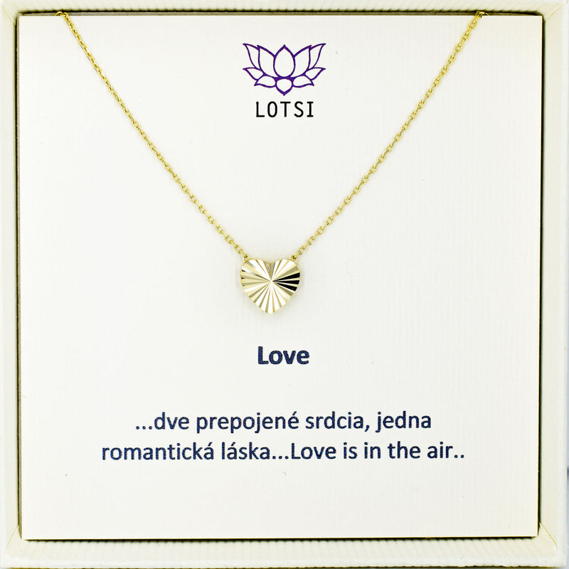 Zlatá retiazka Love gold