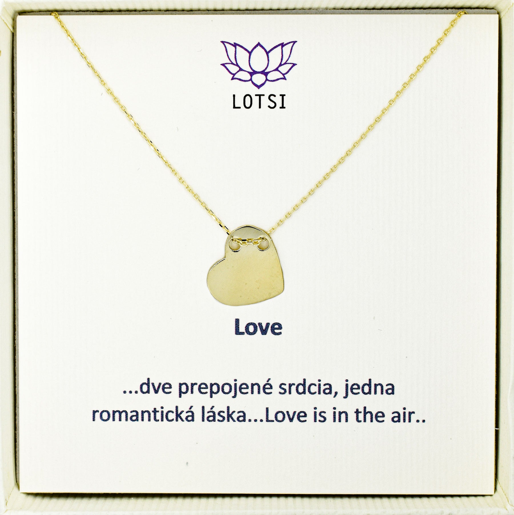 Zlatá retiazka Love