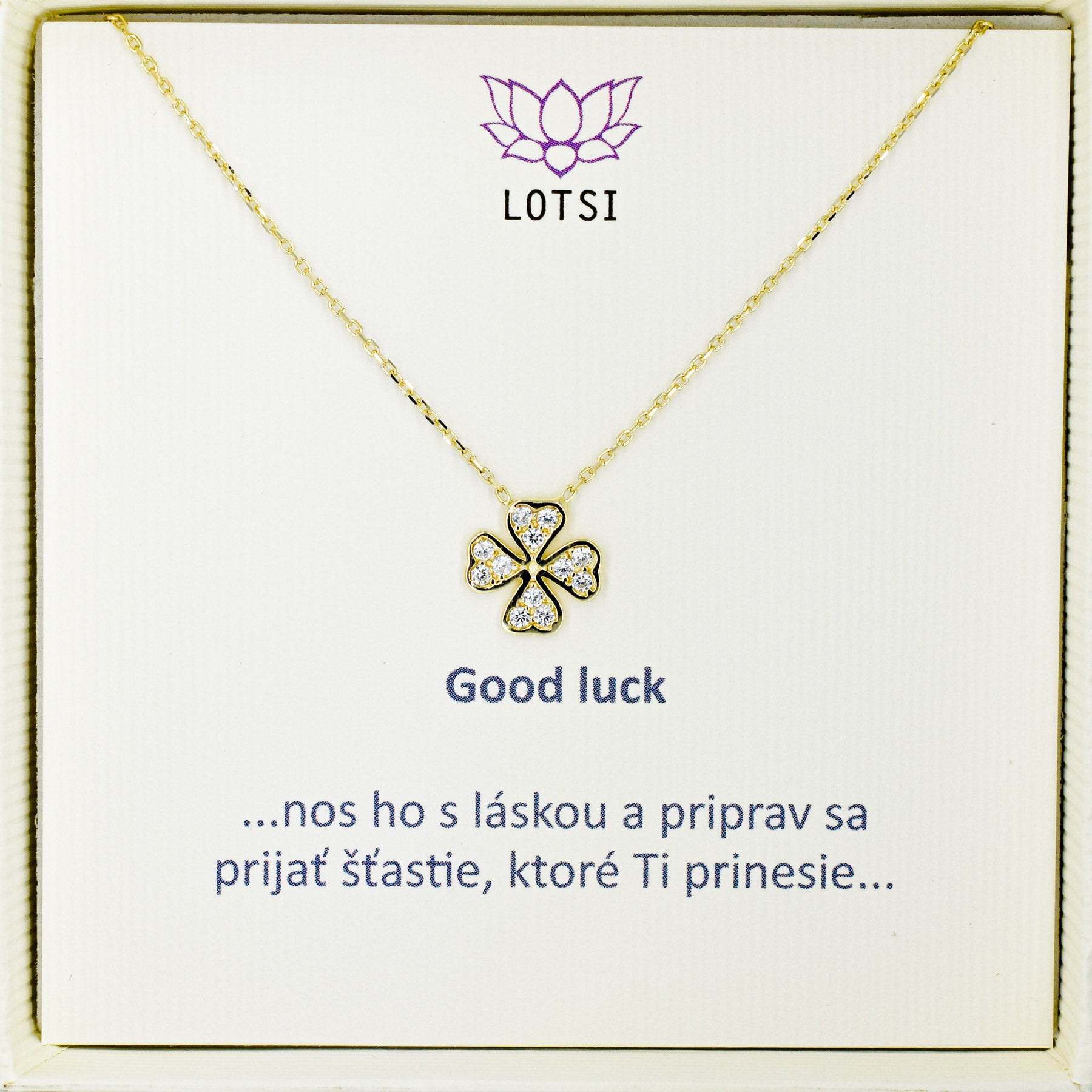 Zlatá retiazka Good luck