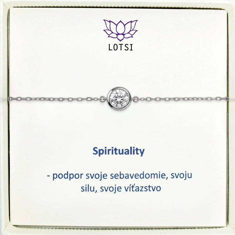 Strieborný náramok Spirituality