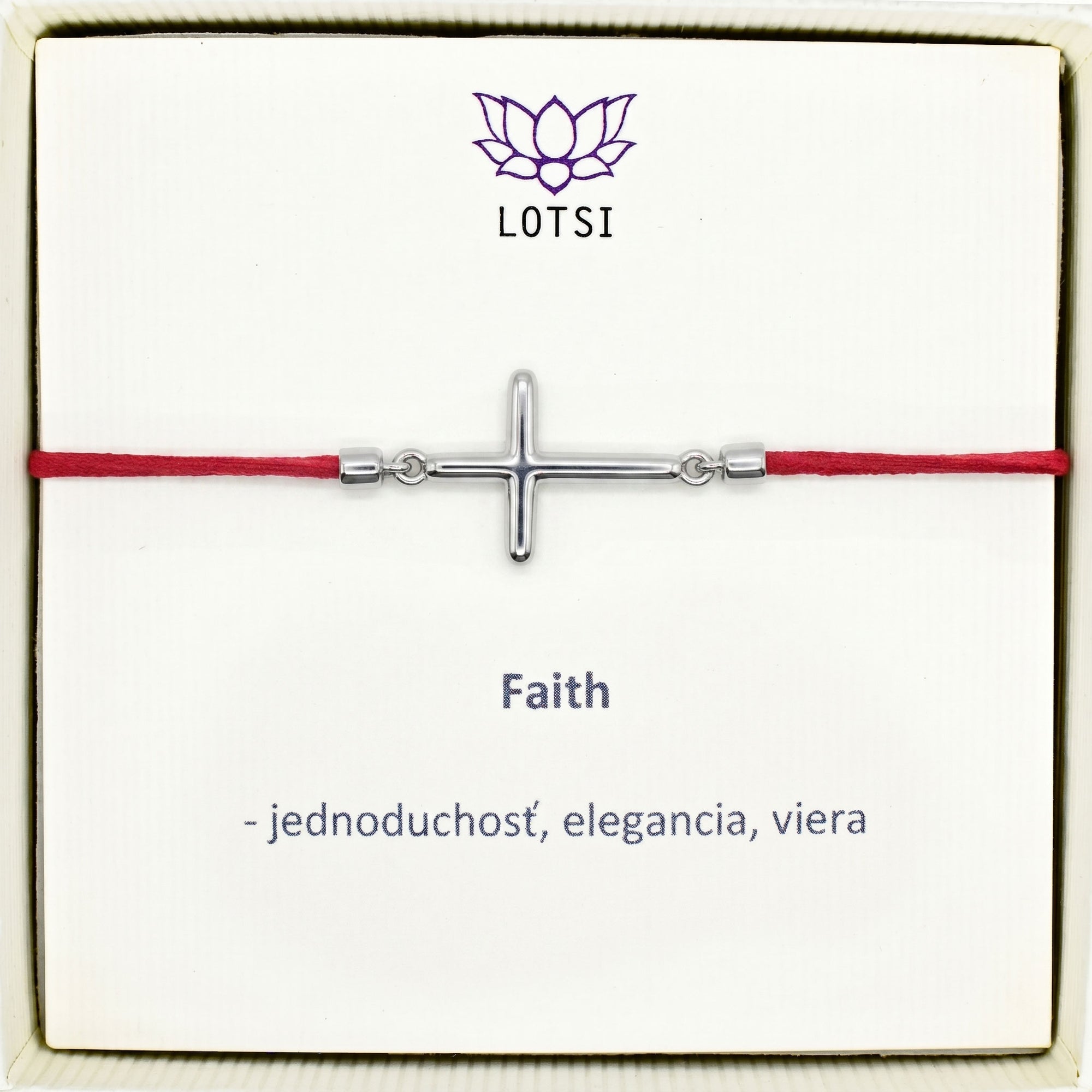 Silberarmband Faith
