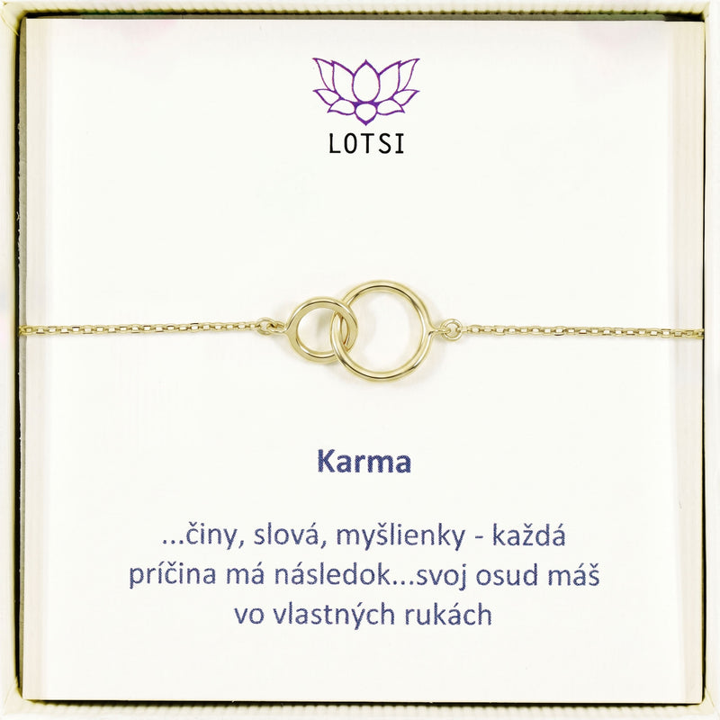 Silberarmband Karma