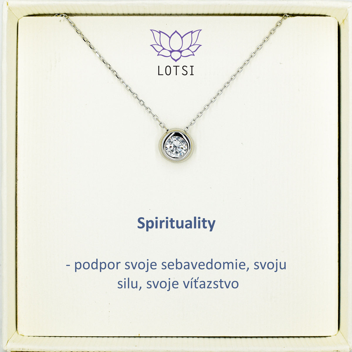 Strieborná retiazka Spirituality